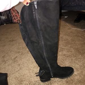 Torrid Suede Wide Calf Over the Knee Boots